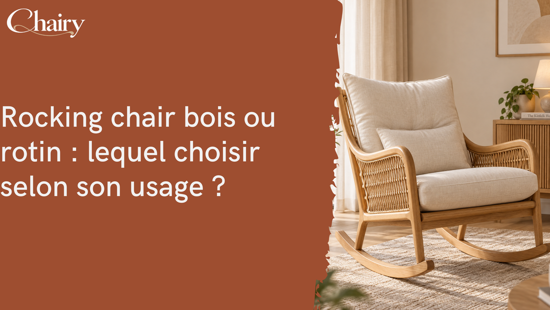 Rocking chair bois ou rotin : lequel choisir selon son usage ?