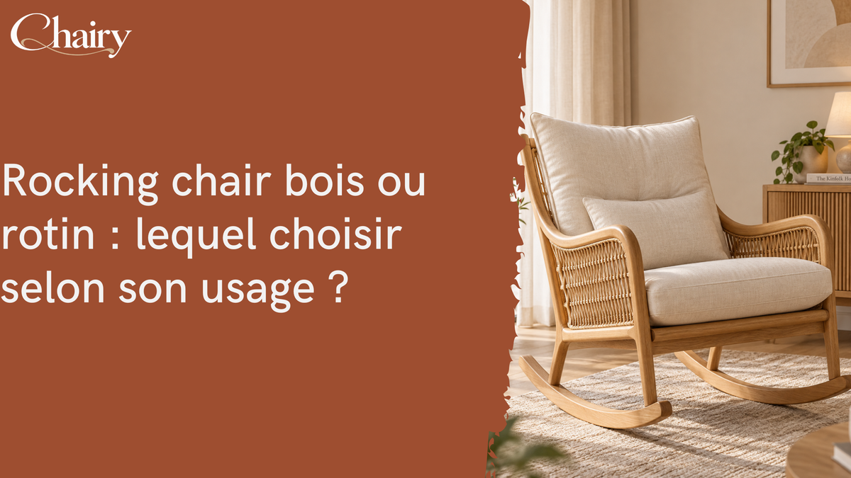 Rocking chair bois ou rotin : lequel choisir selon son usage ?