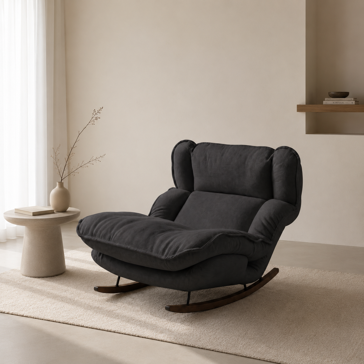 ROVA - Rocking chair tissu