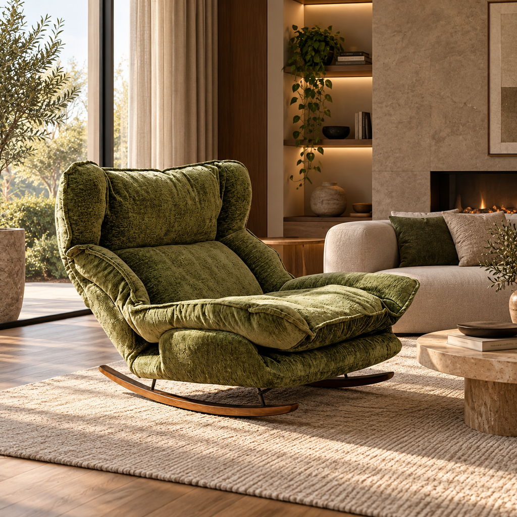 ROVA - Rocking chair tissu