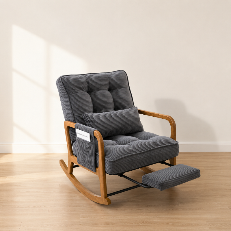 WREN - Rocking Chair Bébé Velours Côtelé