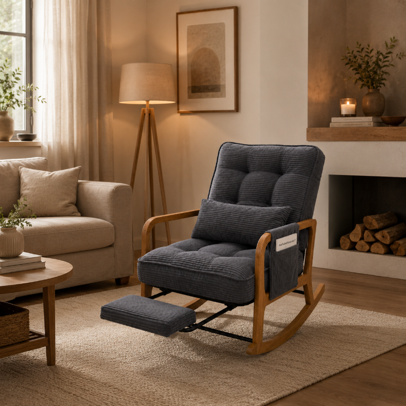 WREN - Rocking Chair Bébé Velours Côtelé