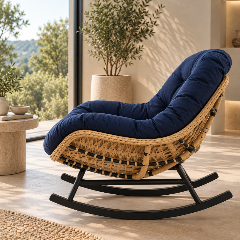 HANA - Rocking Chair Papasan Rotin
