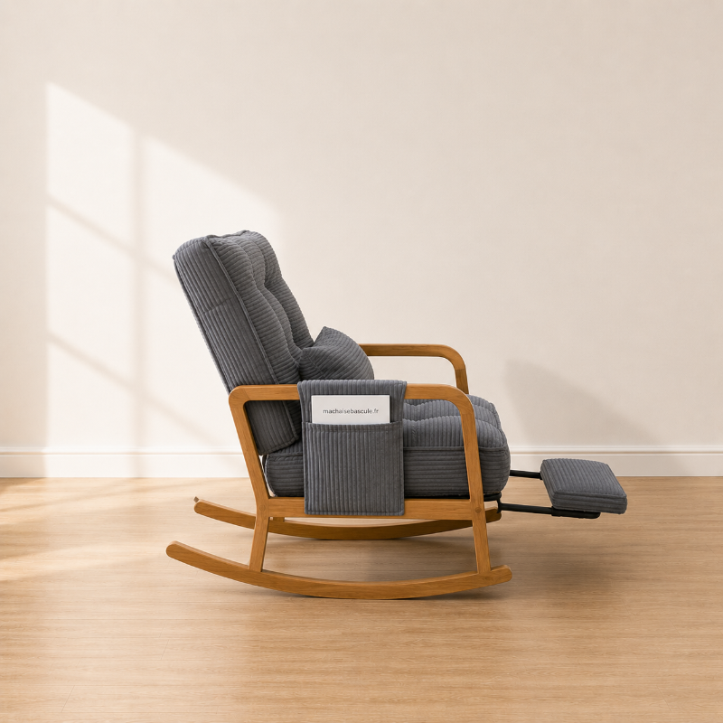 WREN - Rocking Chair Bébé Velours Côtelé