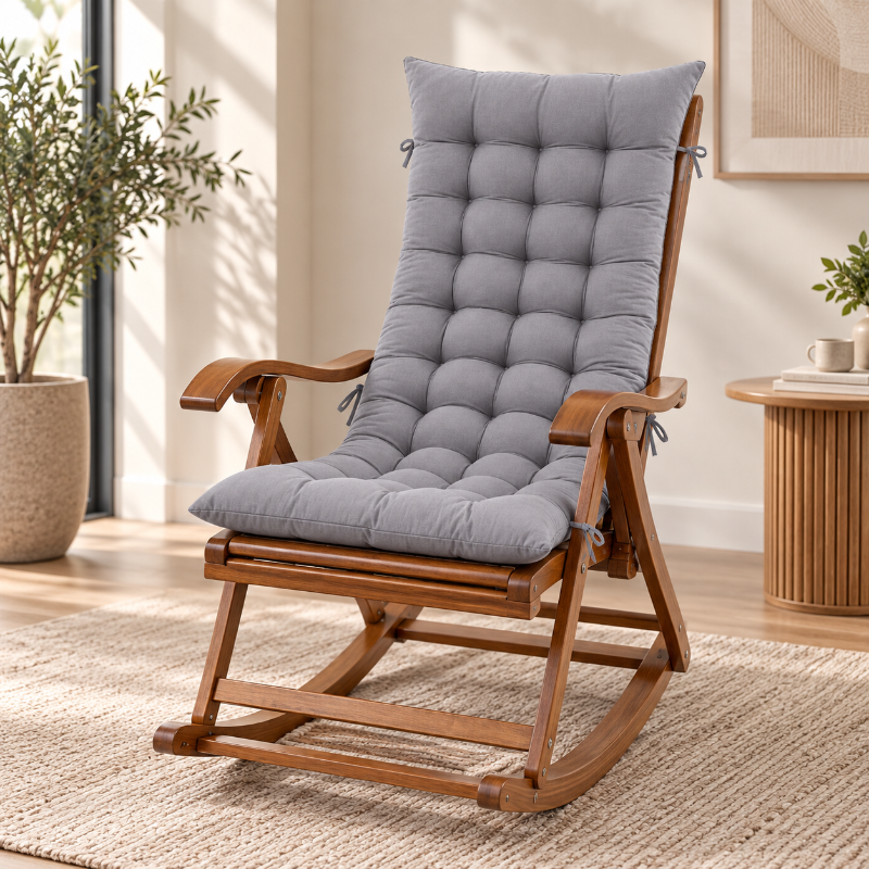 Coussin rocking chair gris 
