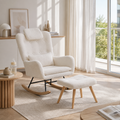 Rocking Chair Allaitement & Repose-Pied