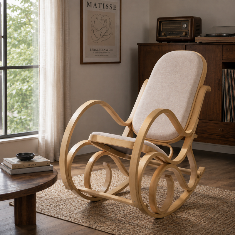 Rocking Chair Bois Vintage
