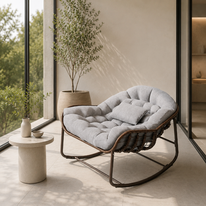 Rocking Chair Papasan en Roitn