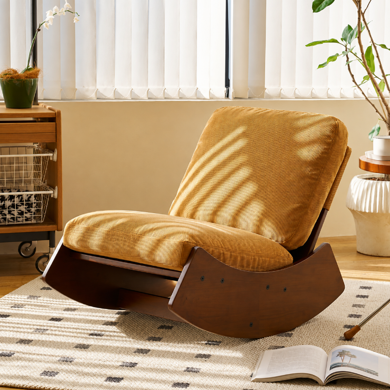 Rocking Chair moutarde
