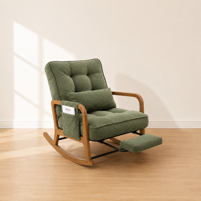 WREN - Rocking Chair Bébé Velours Côtelé