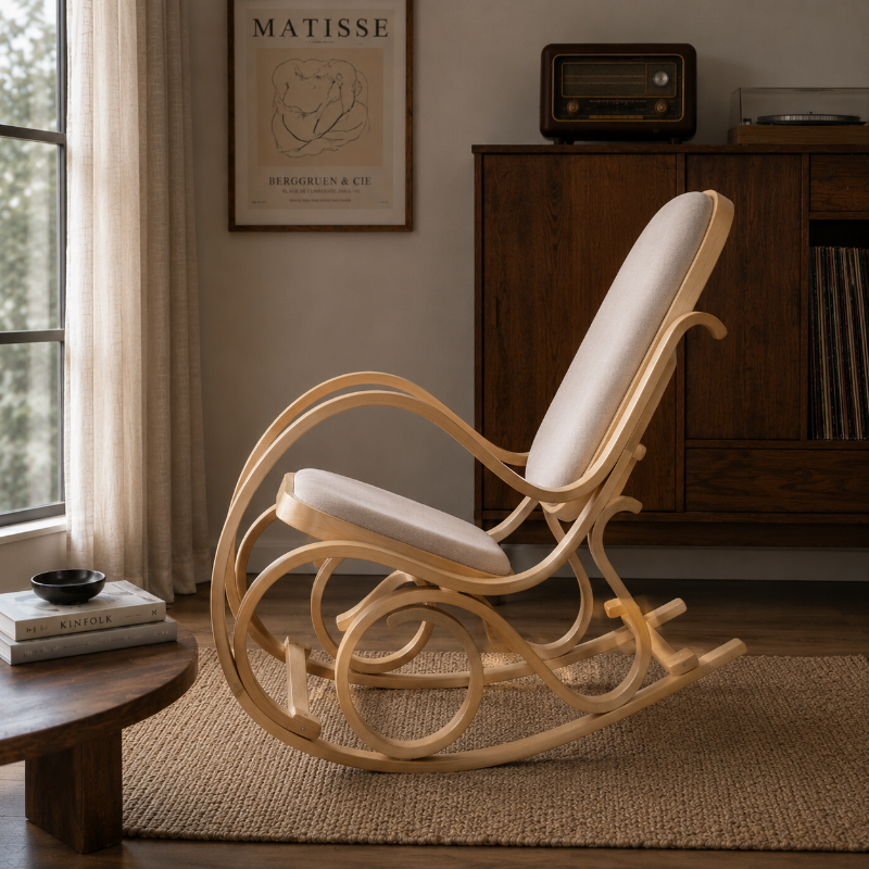 KARL - Rocking Chair Bois Vintage