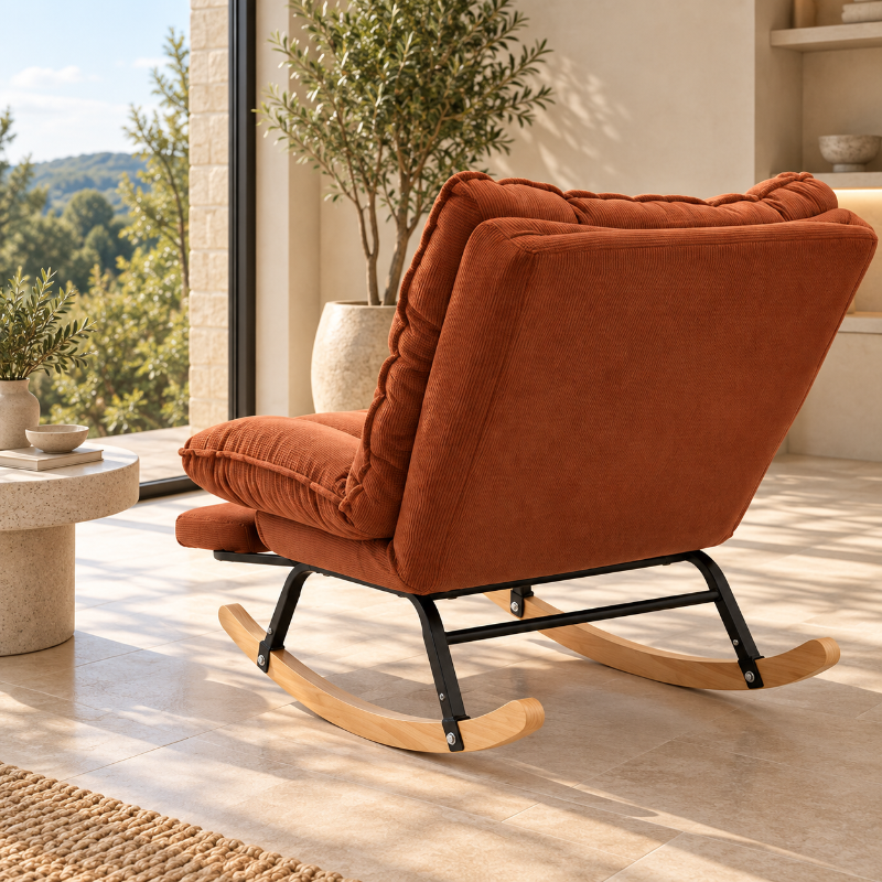 SOVA - Rocking Chair Inclinable avec repose pied
