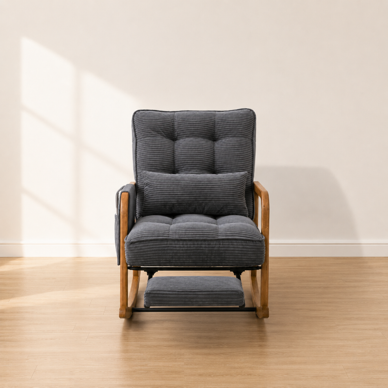WREN - Rocking Chair Bébé Velours Côtelé