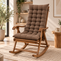 coussin rocking chair marron 