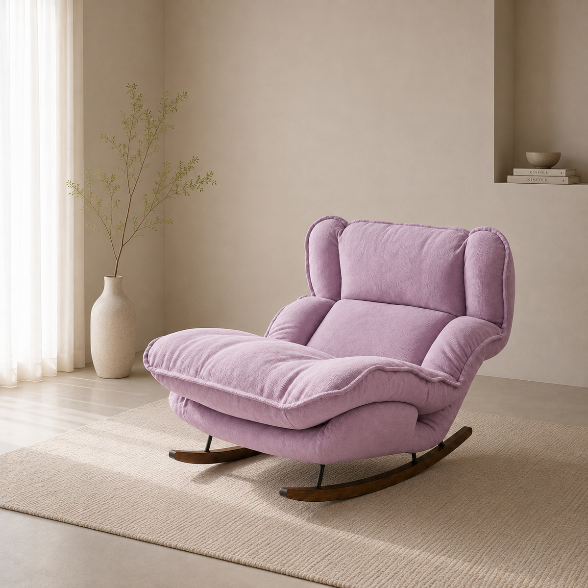 ROVA - Rocking chair tissu