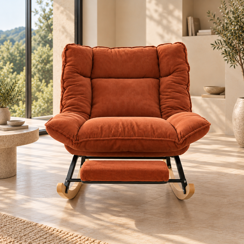 SOVA - Rocking Chair Inclinable avec repose pied