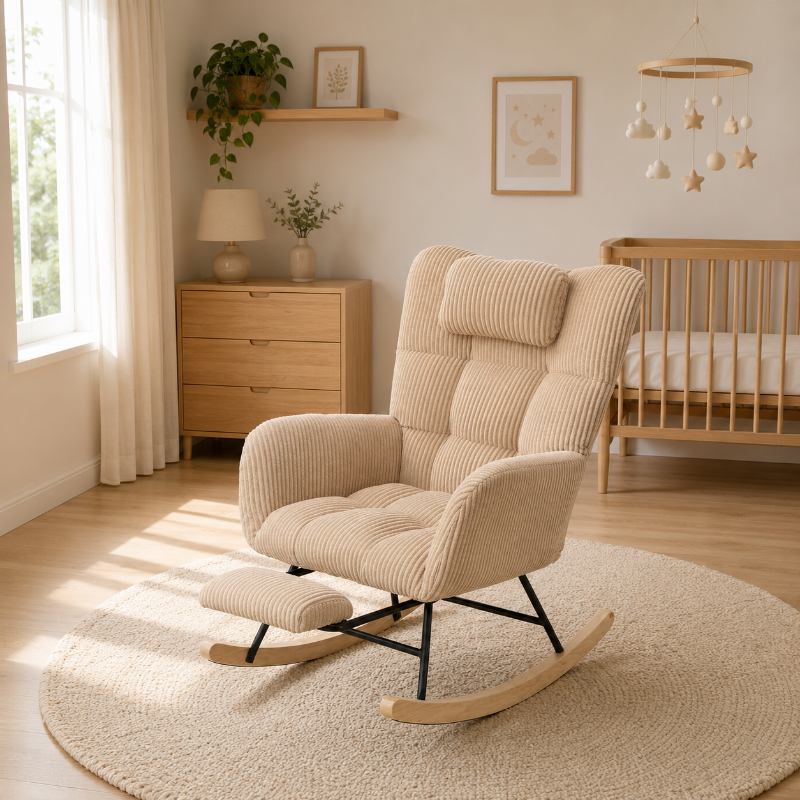 rocking chair beige 